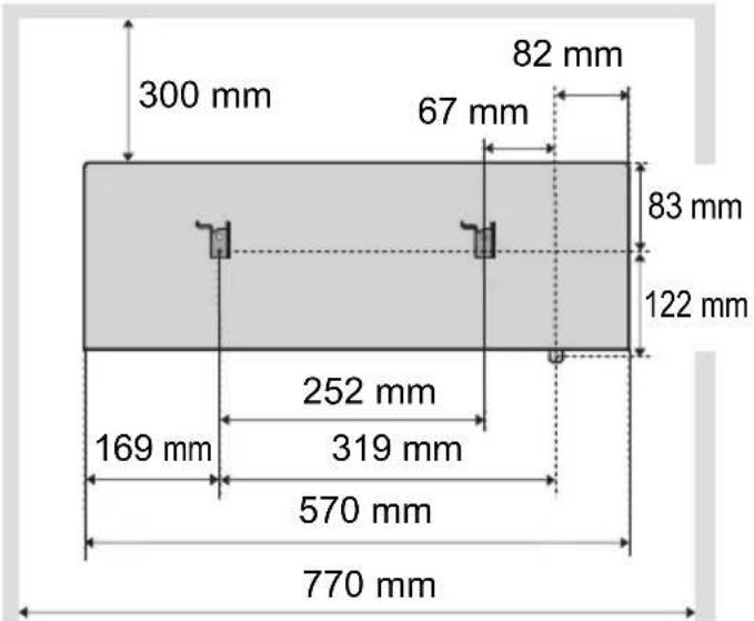 300 mm 82 mm 67 mm 83 mm 122 mm 169 mm 252 mm 319 mm 570 mm 770 mm