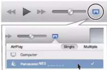 AirPlay Computer Panasonic NE5 Single Multiple