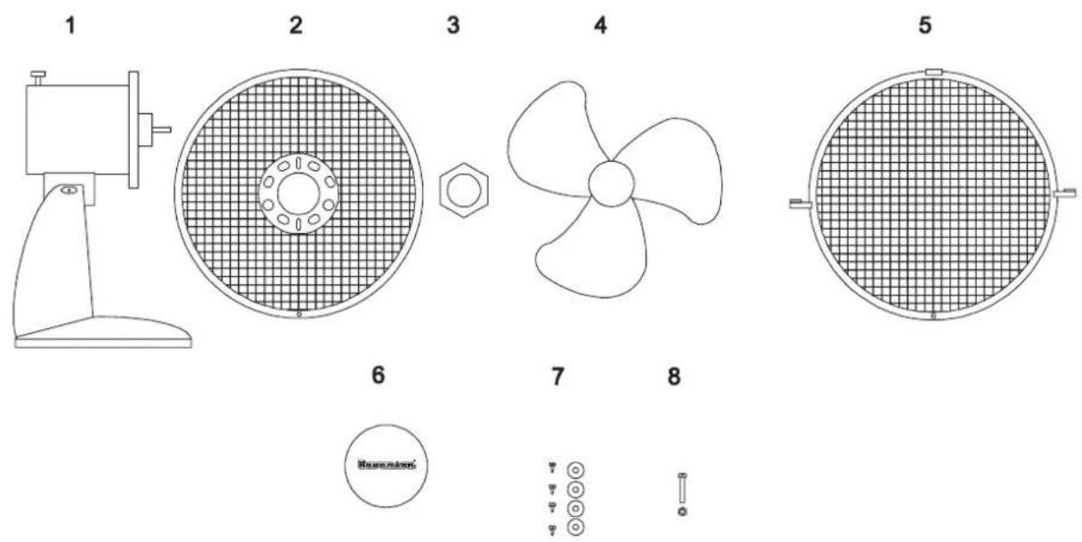Ravanson WT-1023 - Parts - 1