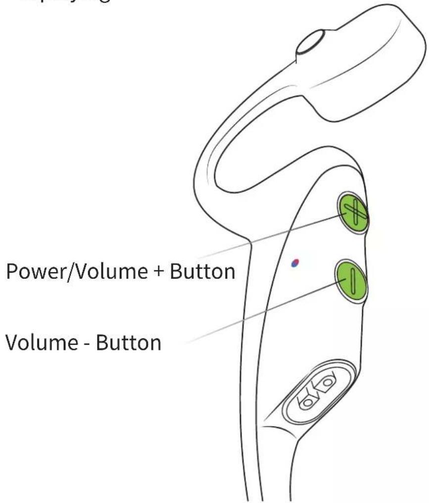 Power/Volume + Button Volume - Button