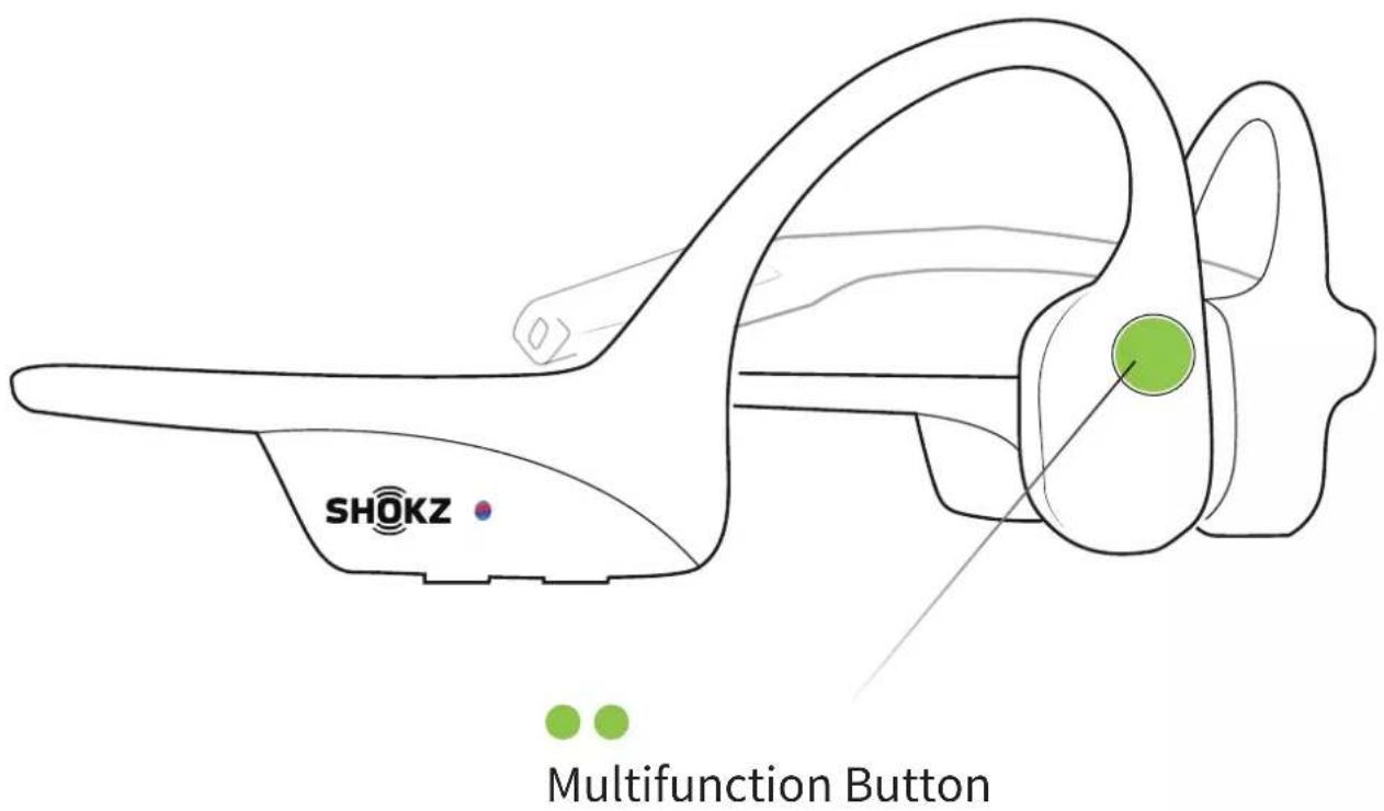 SHOKZ Multifunction Button