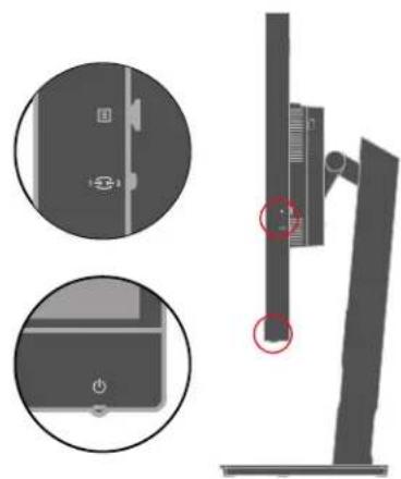 LENOVO ThinkVision P27pz-30 - Monitorbedienelemente - 1