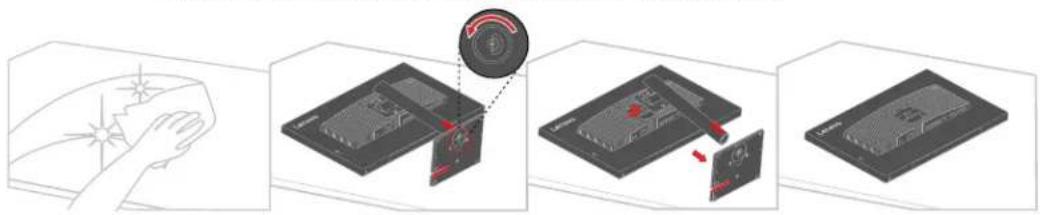 LENOVO ThinkVision P32pz-30 - Monitorbasis und Ständer abnehmen - 1