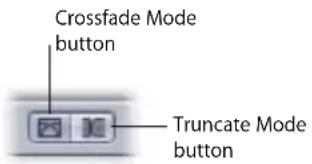 Crossfade Mode button Truncate Mode button