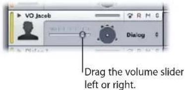VO Jacob Dialog Drag the volume slider left or right.