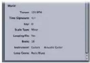 Music Terms: 120 BPM Time Signature: 4/1 Key: 0 Scale Type: Minor Looping Ratio: Yes Brats: 16 Instrument: Guitar Acoustic Guitar Loop Genre: Rock/Blues