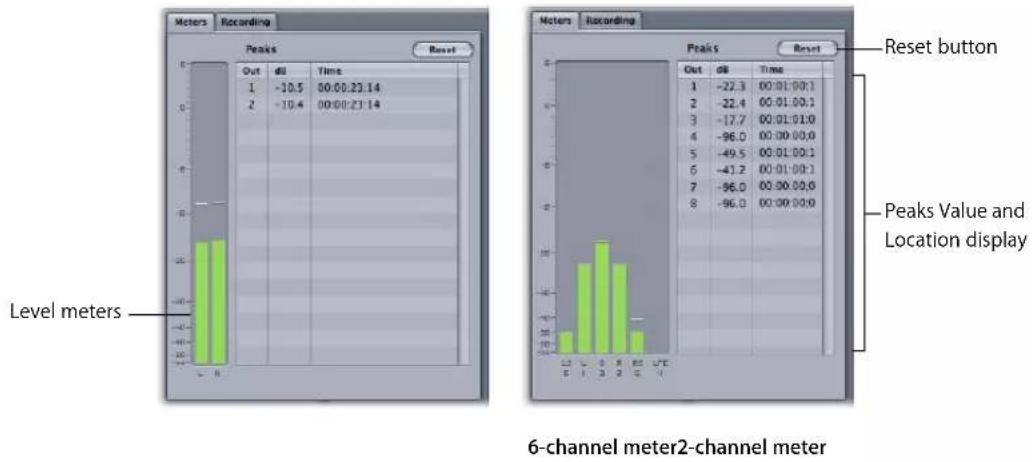 APPLE Soundtrack Pro 2 - Meters Tab - 1