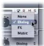 APPLE Soundtrack Pro 2 - To set the submix for a track or bus: - 1
