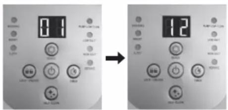 INTEX Krystal Clear ECO 5220 - Die Arbeitsstunden des Chlorgenerators einstellen: - 1
