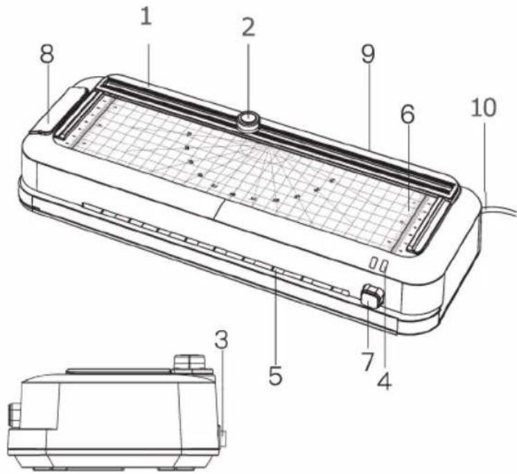 SENCOR SLA 250 - A laminálógép részei - 1