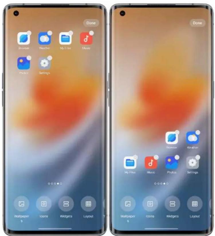 Done Browser Weather My Files Music Pocket Settings Wallpaper Icons Widgets Layout T Done Browser Weather My Files Music Photos Settings Wallpaper Icons Widgets Layout T