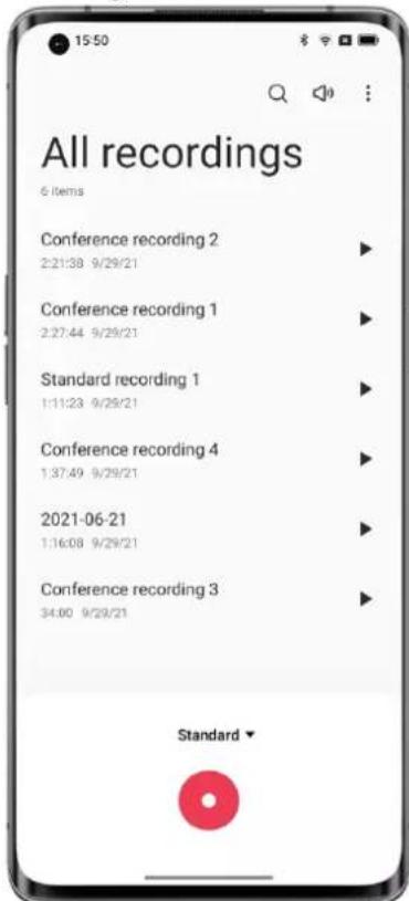 All recordings 6 items Conference recording 2 2:21:38 9/29/21 Conference recording 1 2:27:44 9/29/21 Standard recording 1 1:11:23 9/29/21 Conference recording 4 1:37:49 9/29/21 2021-06-21 1:16:08 9/29/21 Conference recording 3 34:00 9/29/21 Standard