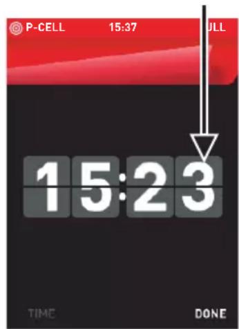 P-CELL 15:37 DLL 15:23 TIME DONE