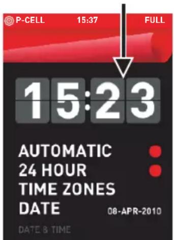 P-CELL 15:37 FULL 15:23 AUTOMATIC 24 HOUR TIME ZONES DATE 08-APR-2010 DATE & TIME
