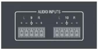 AUDIO INPUTS L 9 R + - ↓ - + L 10 R + - ↓ - + 0 0 0 0 0 0 0 0 0 0 0 0 0 0 0 0 0 0 0 0 0 0 0 0 0 0 0 0 0 0 0 0 0 0 0 0 0 0 0 0 0 0 0 0 0 0 0 0 0 0 0