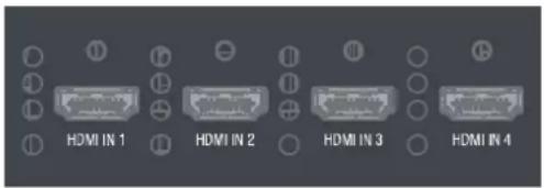 HDMI IN 1 HDMI IN 2 HDMI IN 3 HDMI IN 4