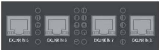 DXLINK IN 5 DXLINK IN 6 DXLINK IN 7 DXLINK IN 8