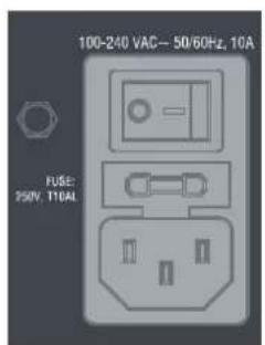 100-240 VAC—50/60Hz, 10A FUSE: 250V, 110A