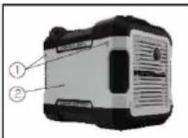 Diagram of a device with numbered labels pointing to components