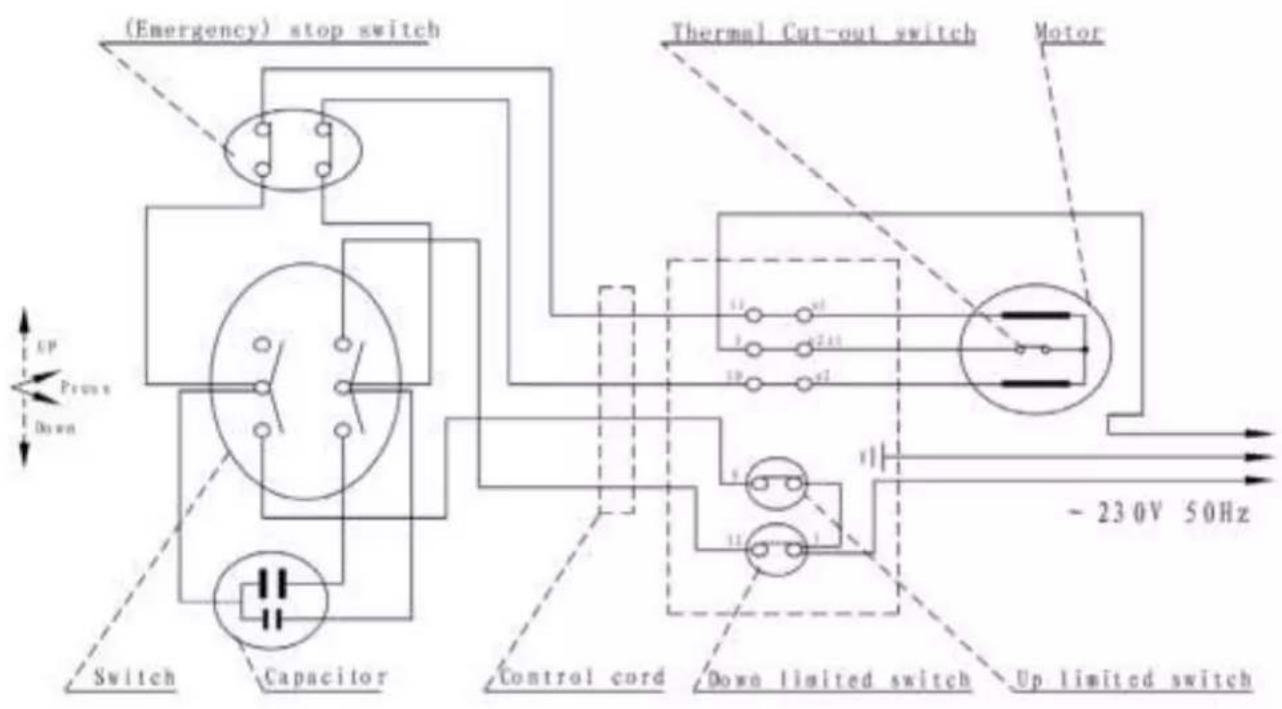 Holzmann ESZ 1000D - SCHALTPLAN / WIRING DIAGRAM - 1