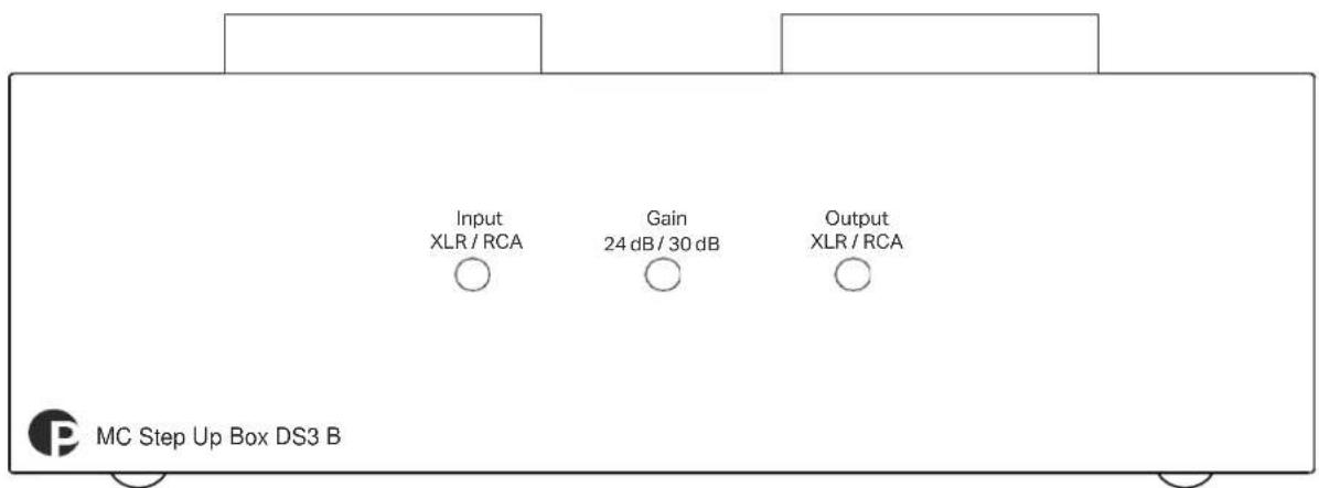 Input XLR / RCA Gain 24 dB / 30 dB Output XLR / RCA MC Step Up Box DS3 B