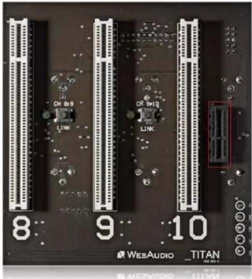 CH 8x9 LINK CR 8x10 LINK 8: 9: :10 WESAUDIO TITAN