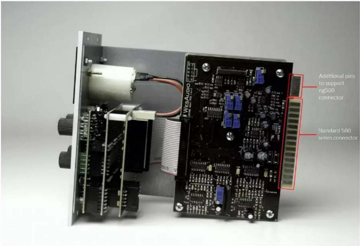 WES AUDIO NGS Audio PC Additional pins to support ng500 connector Standard 500 series connector