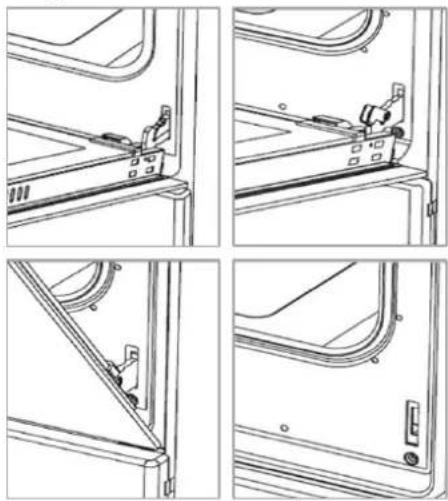 BOMANN EHC 7939 - Removing the oven door - 1
