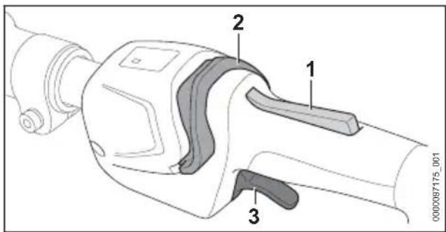 STIHL HTA 150.0 - A magassági ágnyeső bekap- csolása - 1