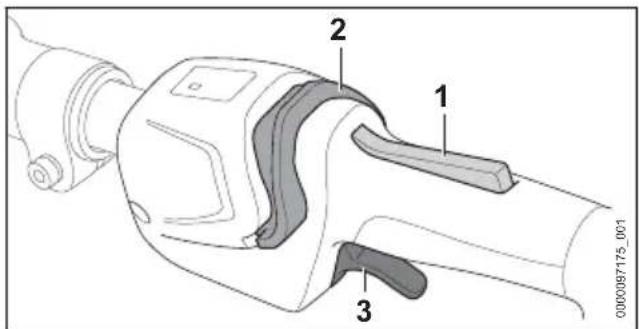 STIHL HTA 150.0 - Włączanie podkrzesywarki - 1