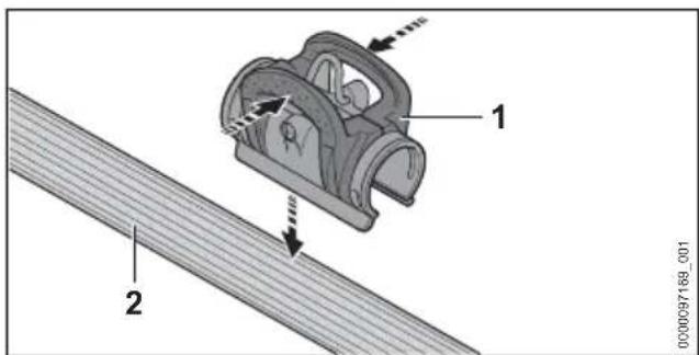 STIHL HTA 150.0 - Montarea clapetelor (HTA 160.0) - 1