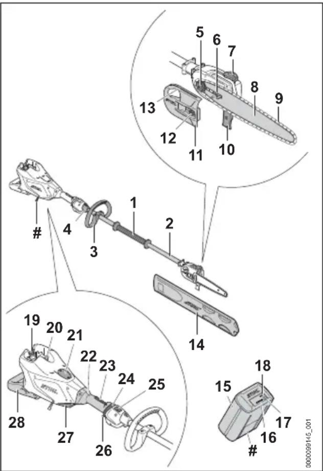 STIHL HTA 150.0 - Vyvětvovací pila STIHL HTA 150.0 a akumulátor - 1