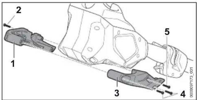 STIHL HTA 150.0 - Montaż nóżki podporowej - 1
