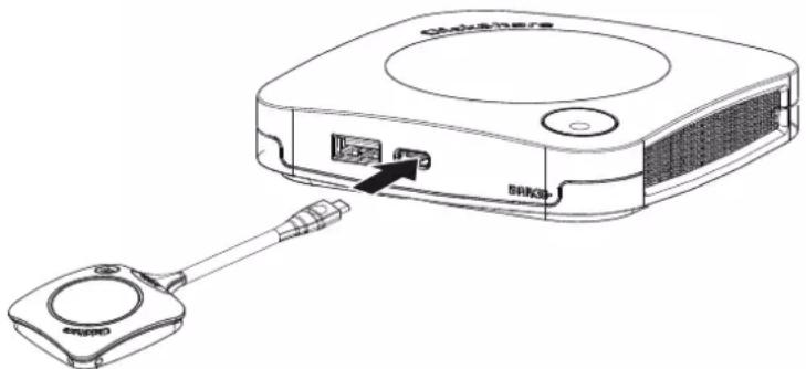 Barco CX-30 - To pair a Button to the Base unit by plugging in - 2