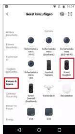 Geräft hinzufügen Gerdade Househls... Pierce Househls... Kochanger Trangbare Househls... Camera & Camera & Doorbell Window Doorbell Green Doorbell Goosey Shower Green Doorbell Basisstation Rosen Im Frees Energy NVR DVR 16:34