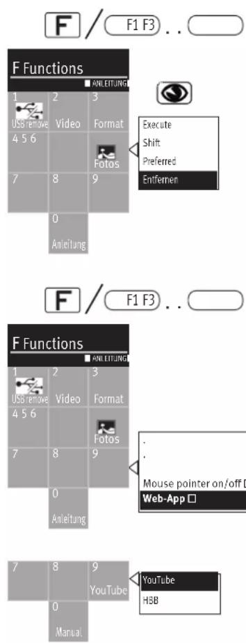 METZ Alegra 43TY86 - Executing a favourite function - 1