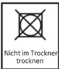 Nicht im Trockner trocknen