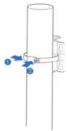 ZTE MC7010 - • Installation an einem Mast - 3