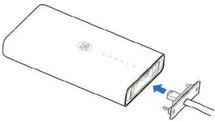 ZTE MC7010 - Verbinden des Netzwerkkabels - 1