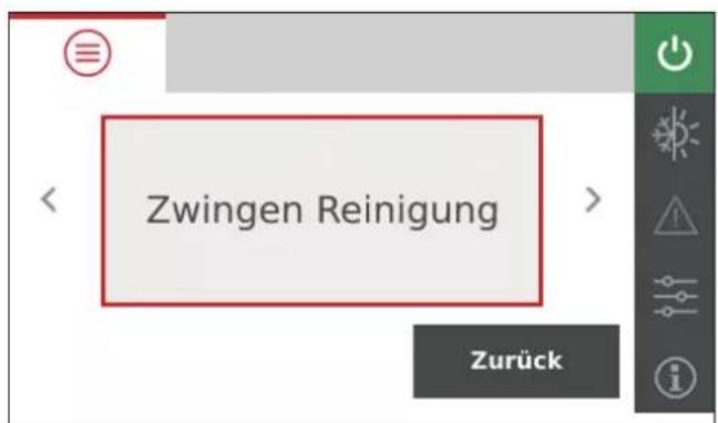 Zwingen Reinigung Zurück