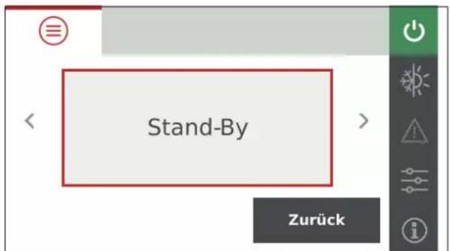 Stand-By Zurück
