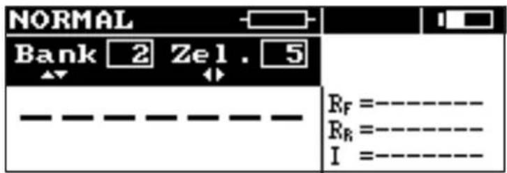 NORMAL Bank 2 Ze1 . 5 R_F =---- R_R =---- I =----