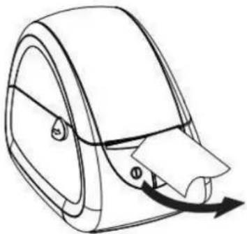 Renkforce RF-TLP-01 - Einsetzen einer Medienrolle - 4
