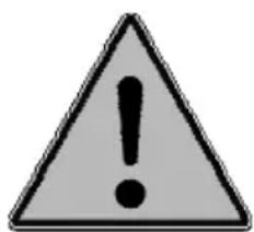 Warning symbol image with exclamation mark inside a triangle