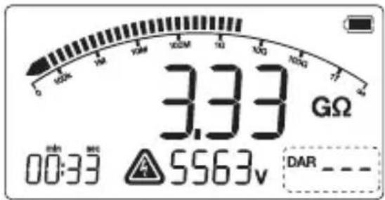 0 100A 10M 100M 10 100 75 4 3.33 GΩ 00:33 5563v DAR ---