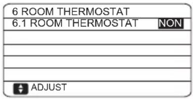 6 ROOM THERMOSTAT 6.1 ROOM THERMOSTAT NON ADJUST