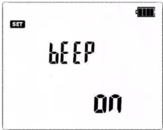 SET BEEP ON