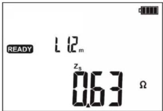 READY L12m Zs 0.63 Ω