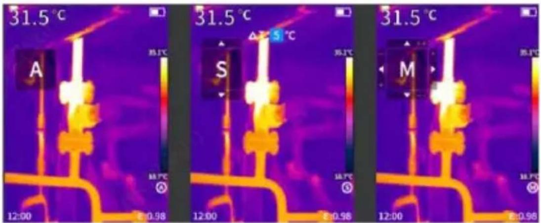 Sonel KT-128 - KT-256 KT-256F Niveau und Bereich der Temperaturskala - 1