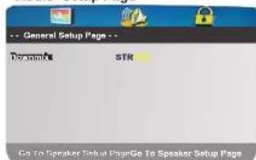 -- General Setup Page -- Domain STR Go To Speaker Setup Page Go To Speaker Setup Page